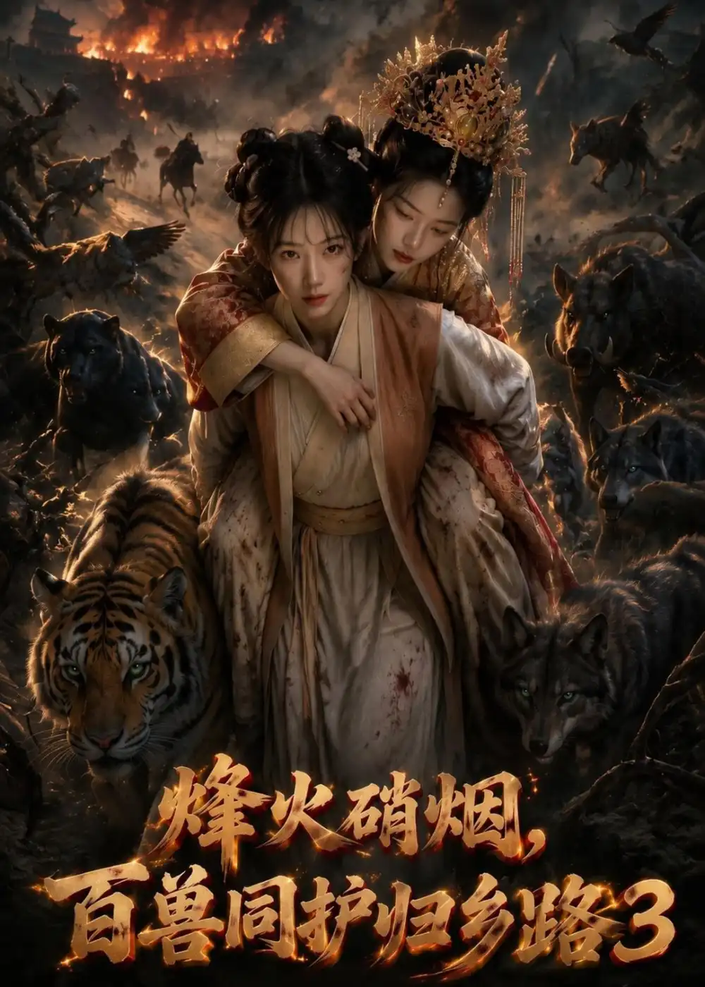 短剧《烽火硝烟百兽同护归乡路3 (116集)》海报