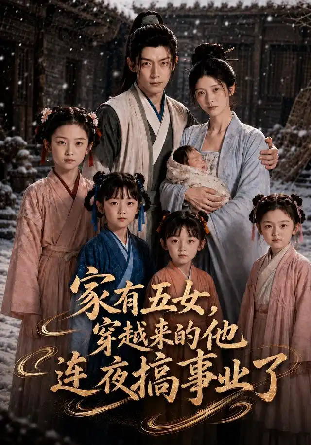 短剧《家有五女穿越来的他连夜搞事业了 (110集)》海报