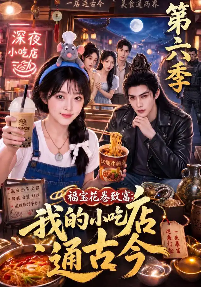 短剧《福宝花卷致富我的小吃店通古今第六季 (164集)》海报