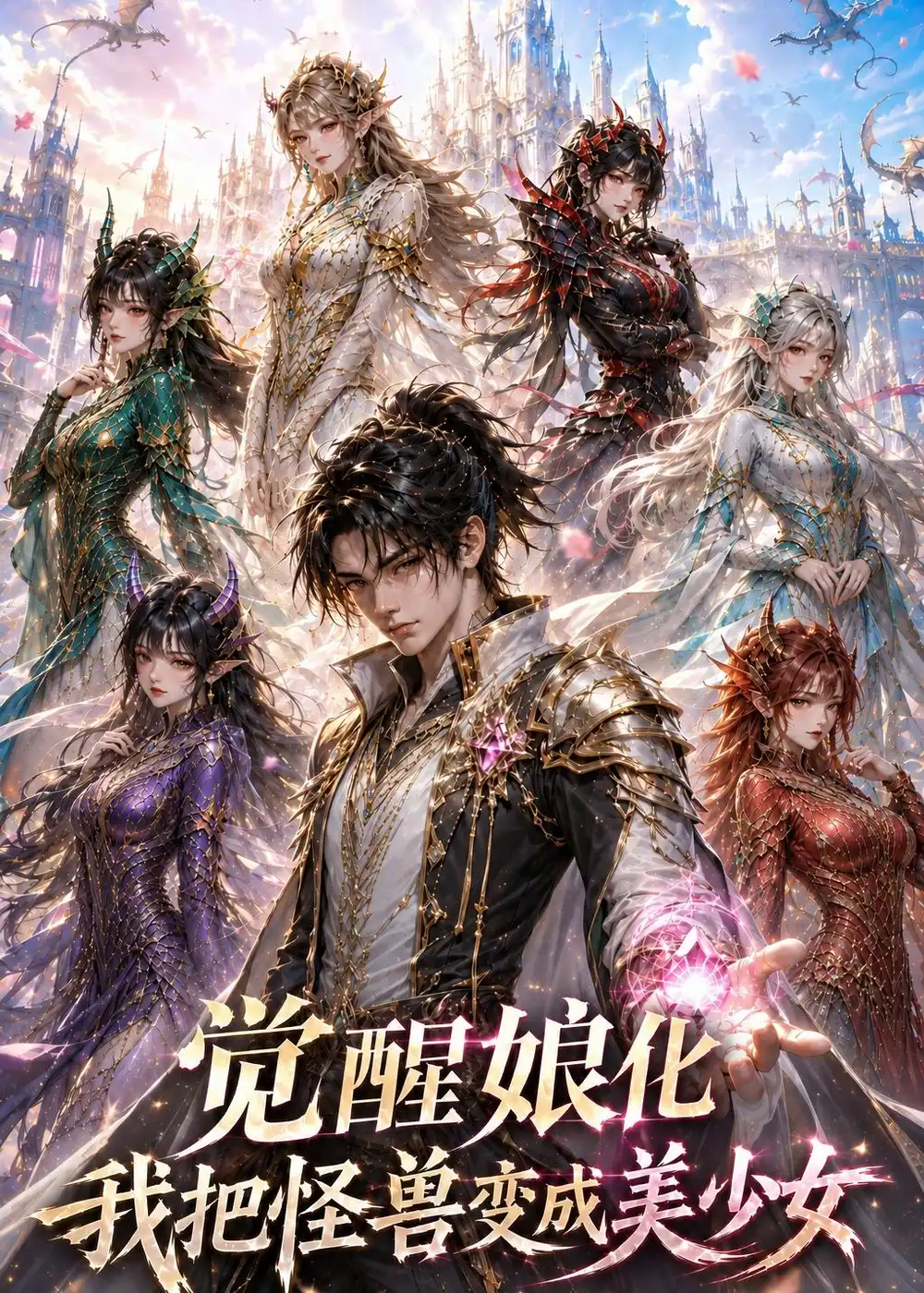 短剧《觉醒娘化我把怪兽变成美少女 (128集)》海报