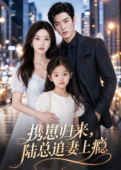 短剧《携崽归来,陆总追妻上瘾(53集)AI短剧 (2026)》海报