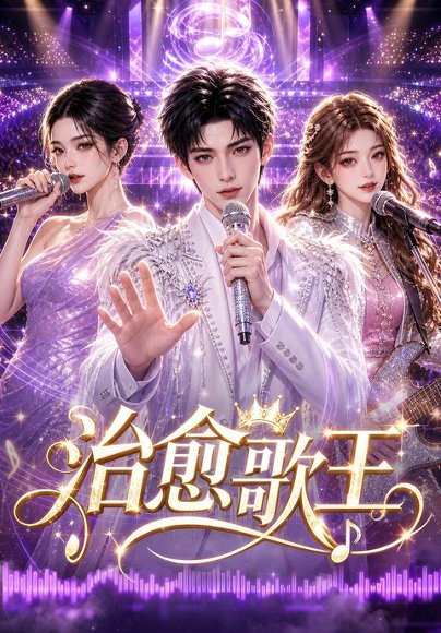 短剧《治愈歌王(50集)AI短剧 (2026)》海报