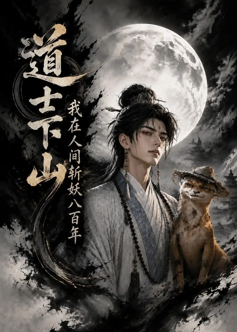 短剧《道士下山：我在人间斩妖八百年（105集）AI短剧 (2026)》海报