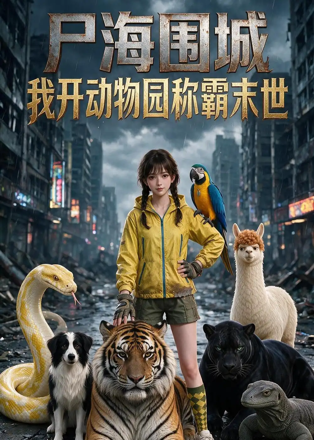 短剧《尸海围城我开动物园称霸末世(122集)AI短剧 (2026)》海报