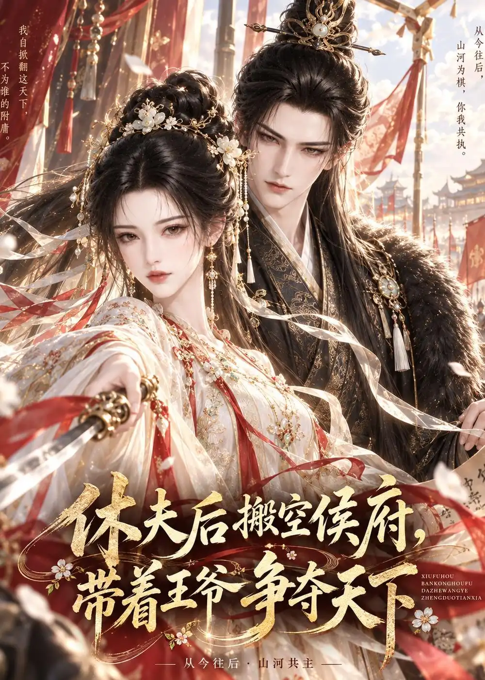 短剧《休夫后搬空侯府，带着王爷争夺天下（126集） AI短剧 (2026)》海报