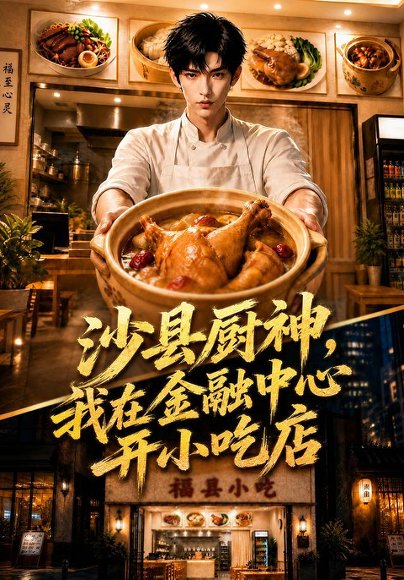 短剧《沙县厨神,我在金融中心开小吃店(75集) AI短剧 (2026)》海报