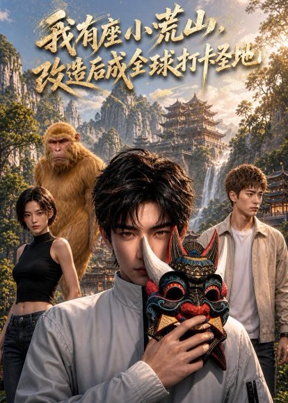 短剧《我有座小荒山，改造后成全球打卡圣地（100集）AI短剧 (2026)》海报