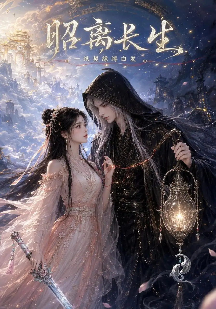 短剧《昭离长生，一纸契缘缚白发（110集）AI短剧 (2026)》海报