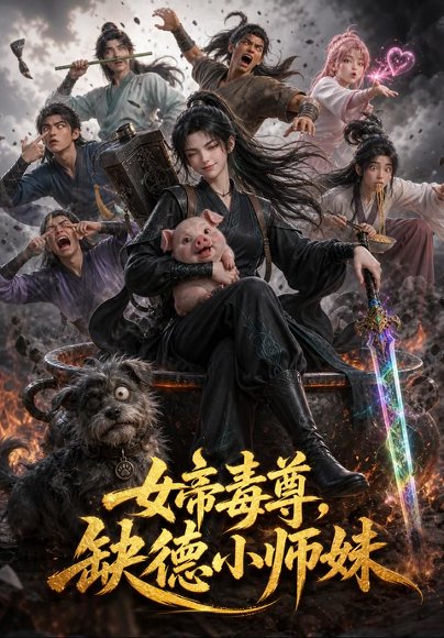 短剧《女帝毒尊，缺德小师妹（117集）AI短剧 (2026)》海报