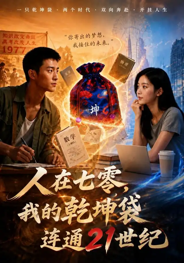 短剧《人在七零,我的乾坤袋连通21世纪(63集)AI短剧 (2026)》海报