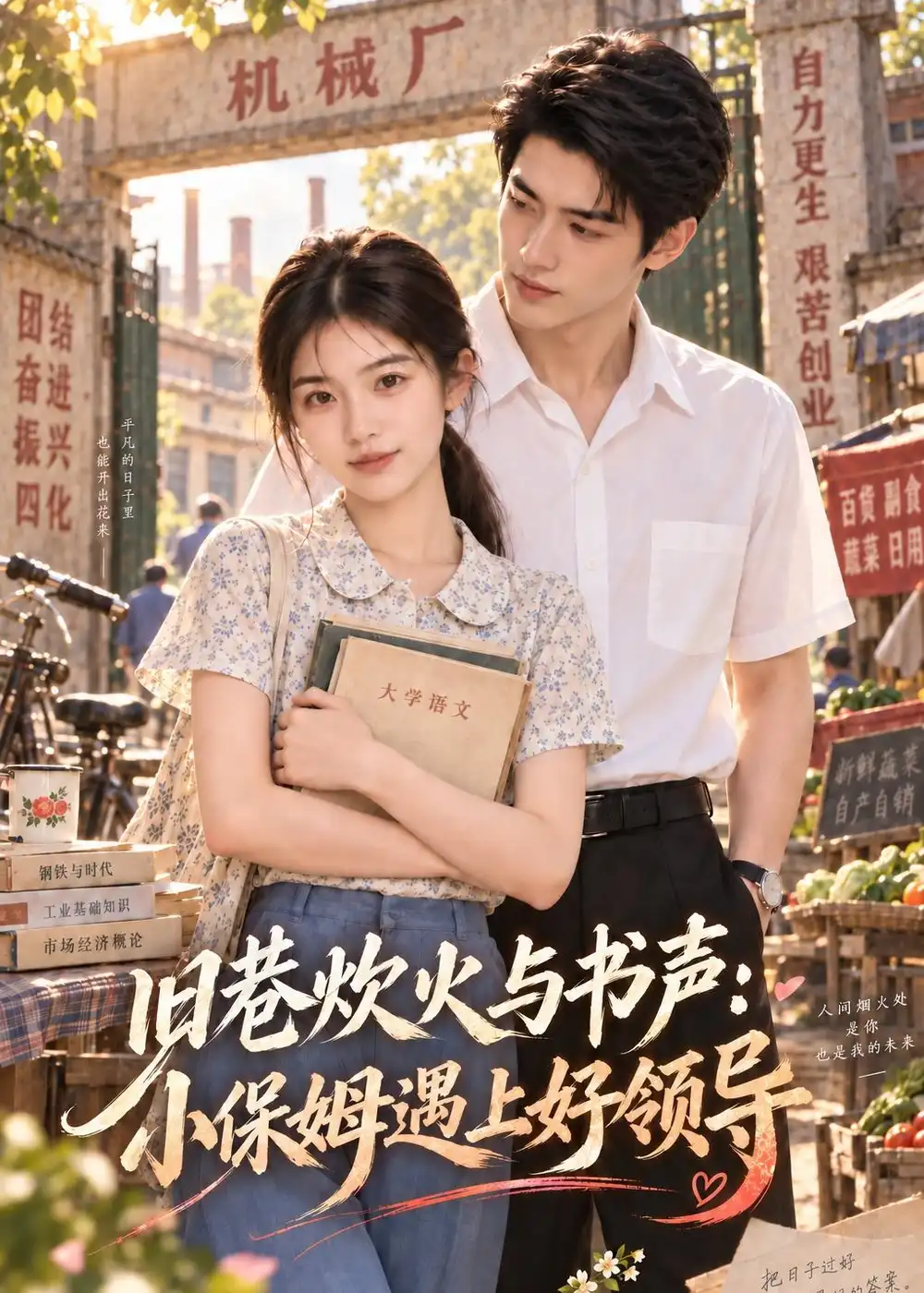 短剧《旧巷炊火与书声：小保姆遇上好领导（91集）AI短剧 (2026)》海报