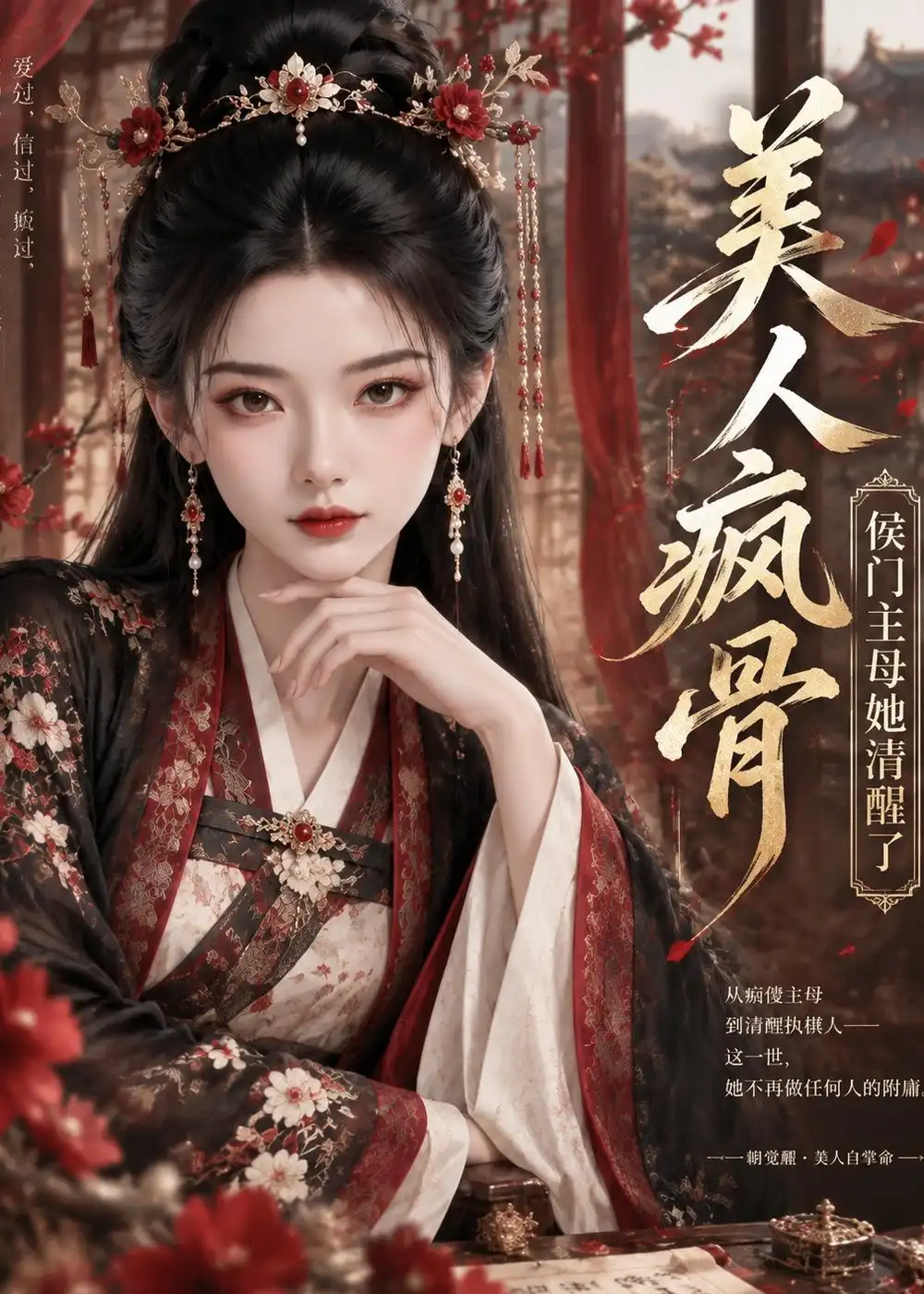 短剧《美人疯骨:侯门主母她清醒了(150集)AI短剧 (2026)》海报