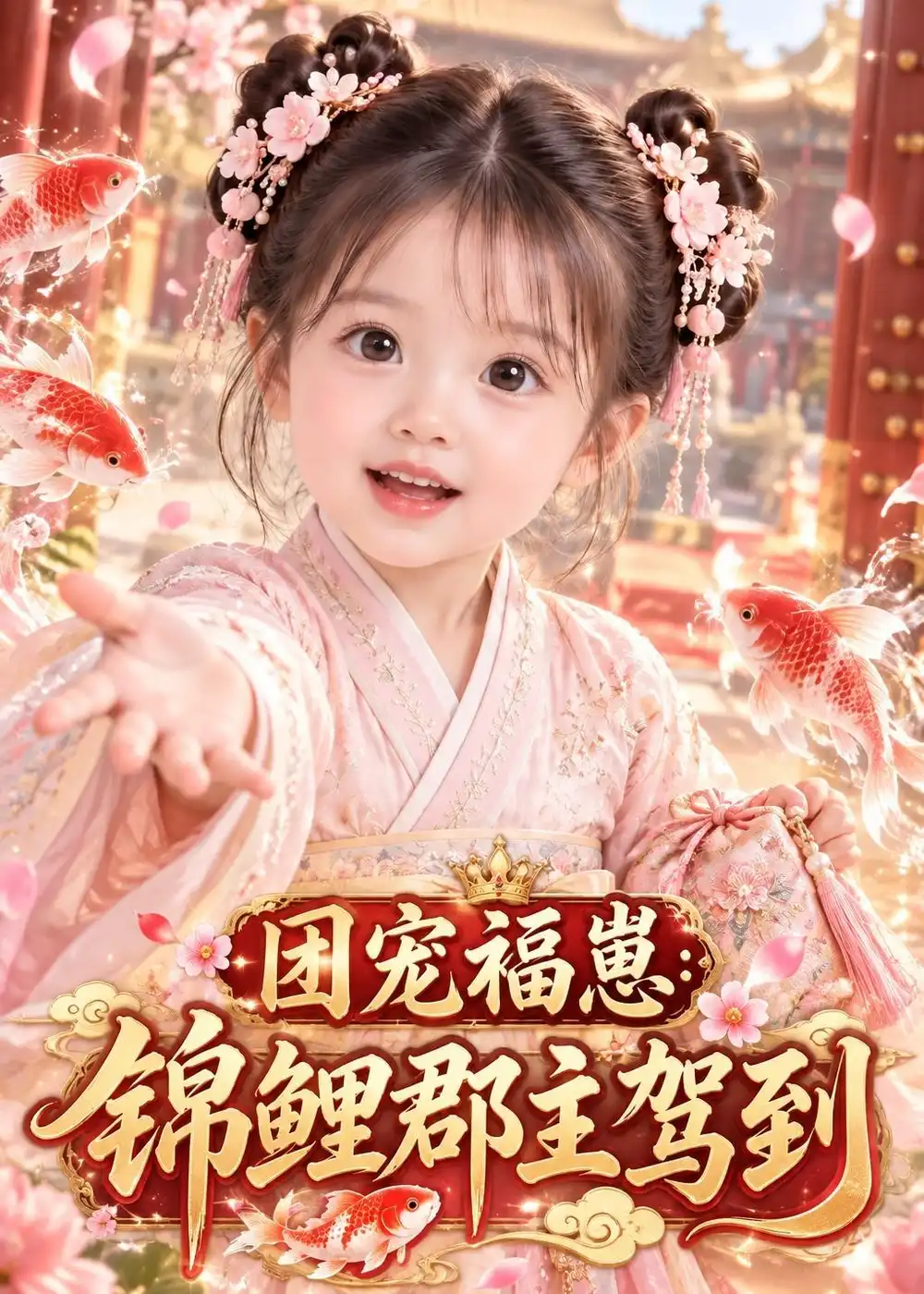 短剧《团宠福崽:锦鲤郡主驾到(53集)AI短剧 (2026)》海报