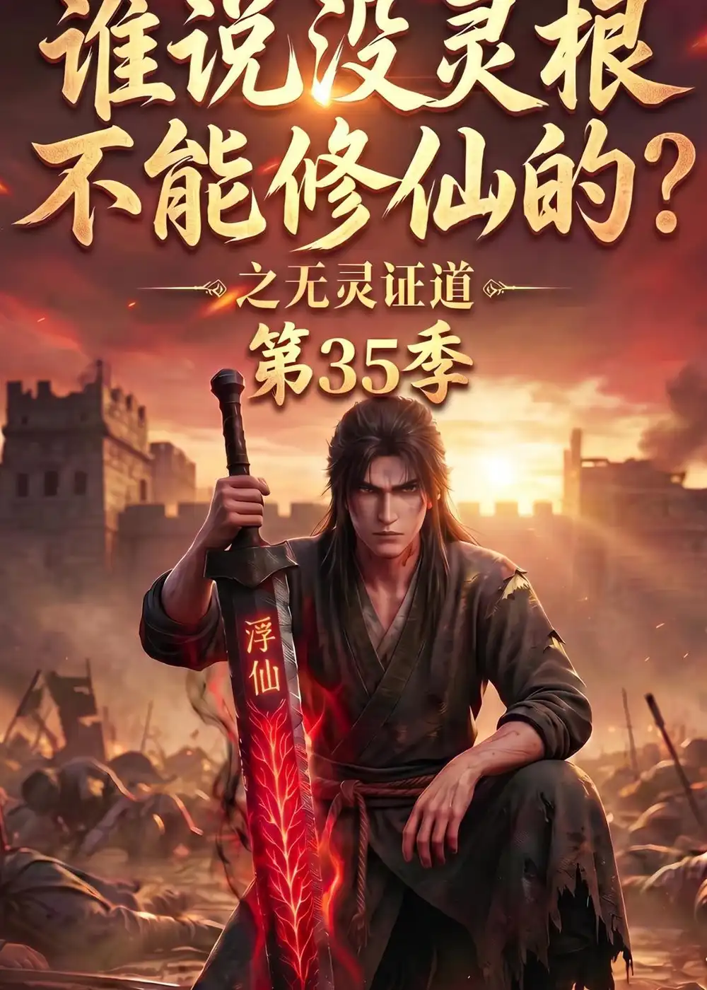 短剧《谁说没灵根不能修仙的?之无灵证道第35季(105集)AI短剧 (2026)》海报