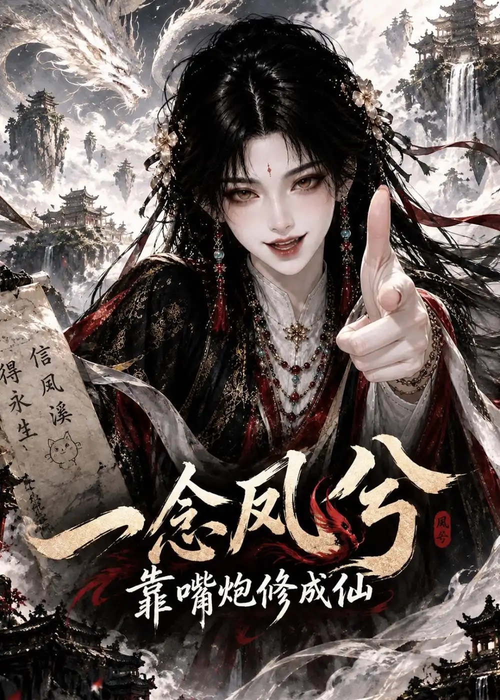短剧《一念凤兮:靠嘴炮修成仙(300集)AI短剧 (2026)》海报