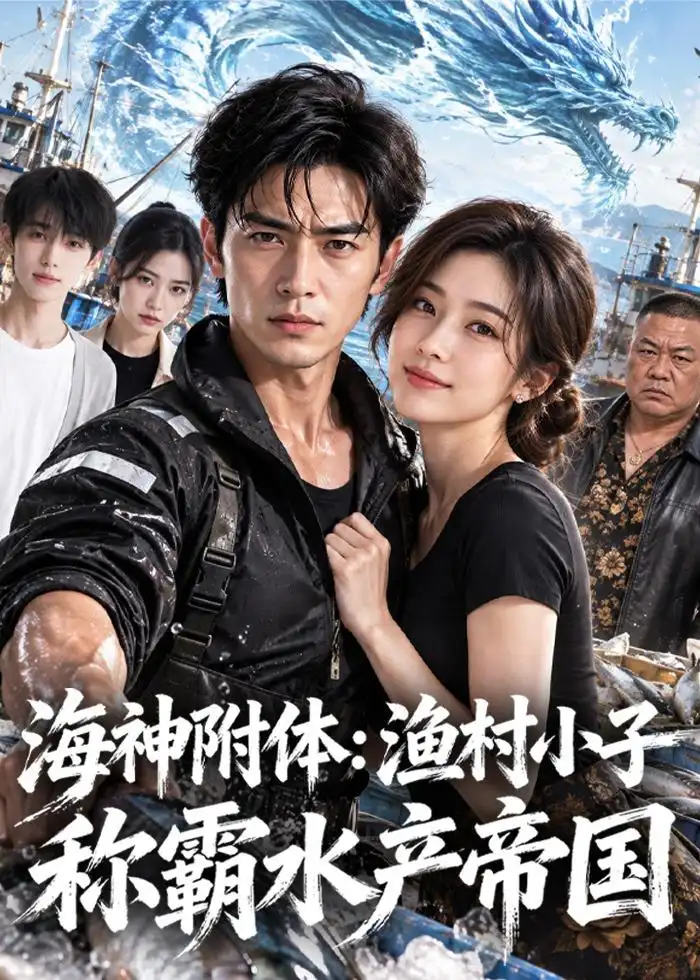 短剧《海神附体：渔村小子称霸水产帝国（85集）AI短剧 (2026)》海报
