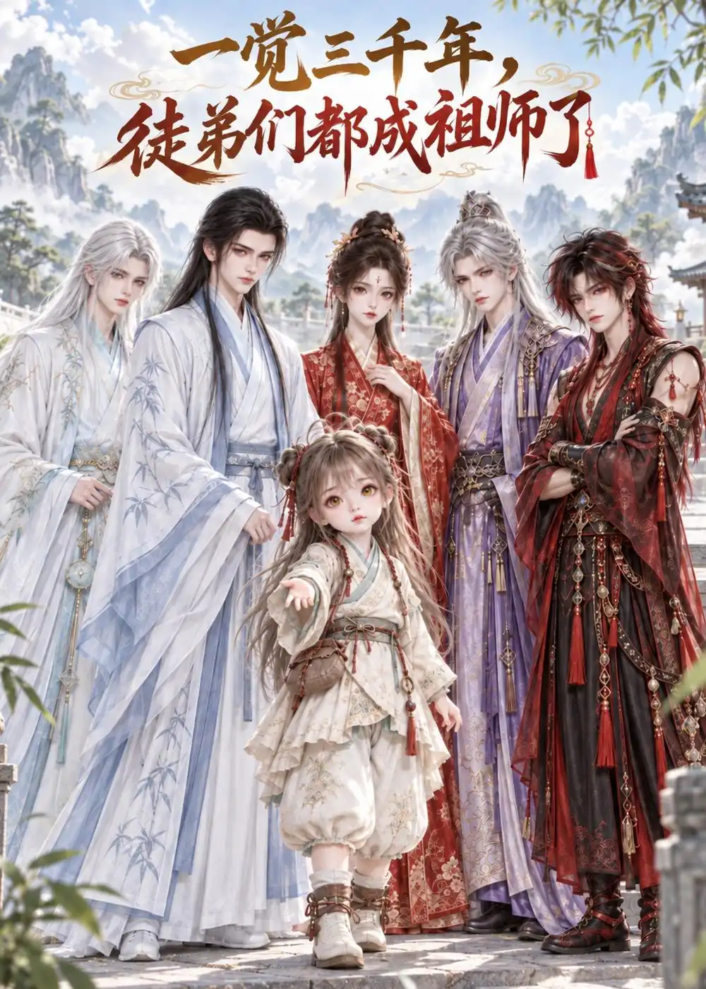 短剧《一觉三千年,徒弟们都成祖师了(62集)AI短剧 (2026)》海报