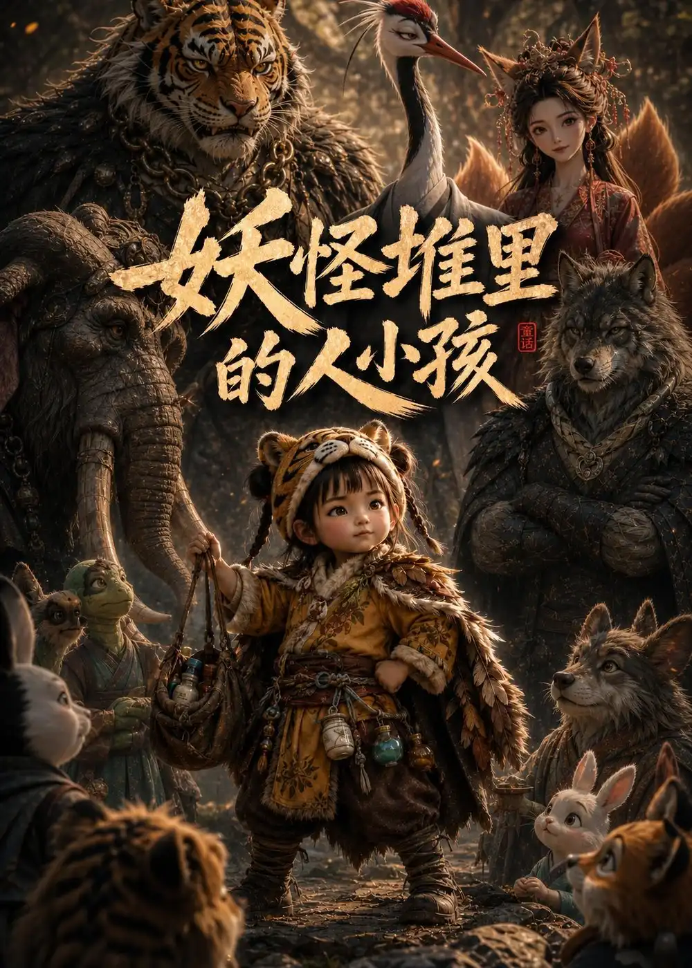 短剧《妖怪堆里的人小孩(23集)AI短剧 (2026)》海报