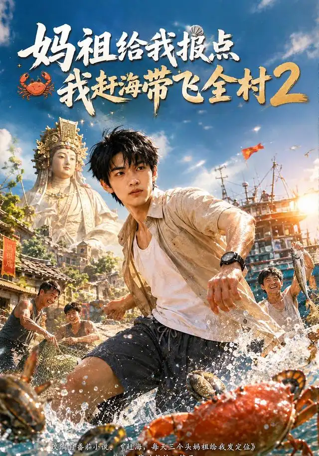 短剧《妈祖给我报点,我赶海带飞全村2(365集)AI短剧 (2026)》海报